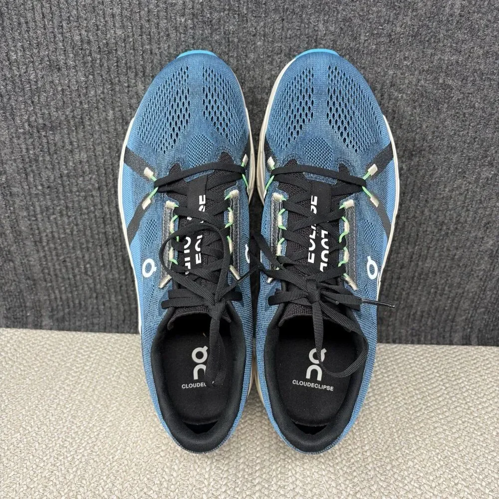 On Cloud Cloudeclipse Niagara Ivory Blue Athletic Running Shoes Mens 12.5 US